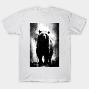 Grizzly Bear Ink Portrait T-Shirt